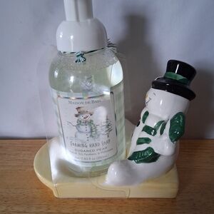 Snowman Foaming Hand Soap - Green and White